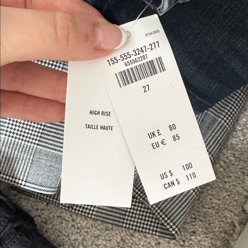 Abercrombie & Fitch NWT The Mom Jean, High Rise Curve Love - Size 27/4 - Picture 7 of 7